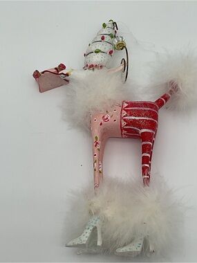 Patience Brewster Krinkles Purse Poodle Ornament